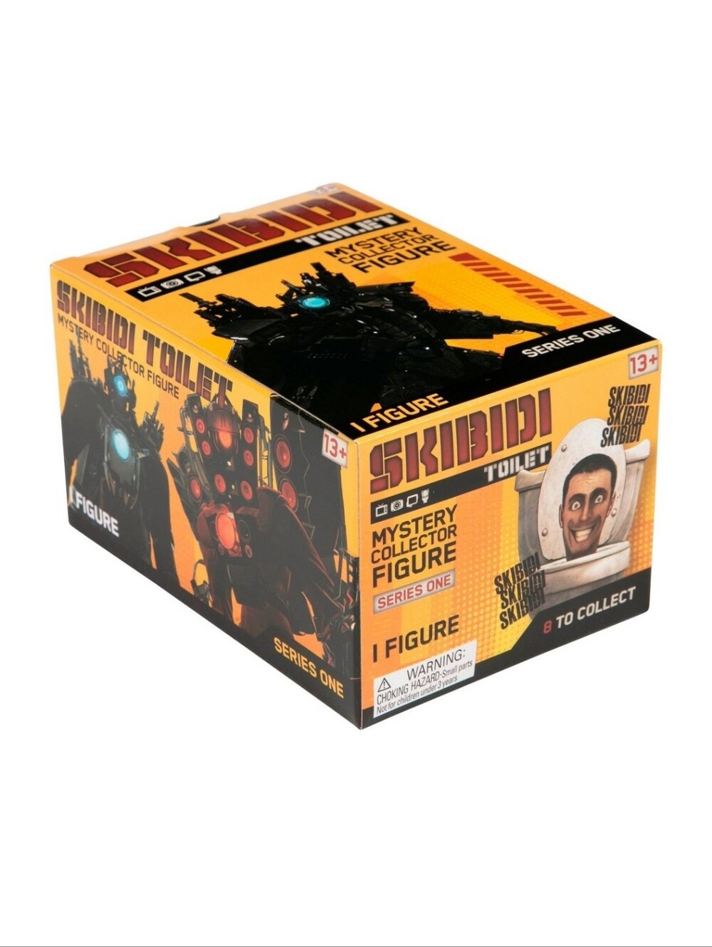 Skibidi Toilet Mystery Collector Figure Box - Yellow/Black